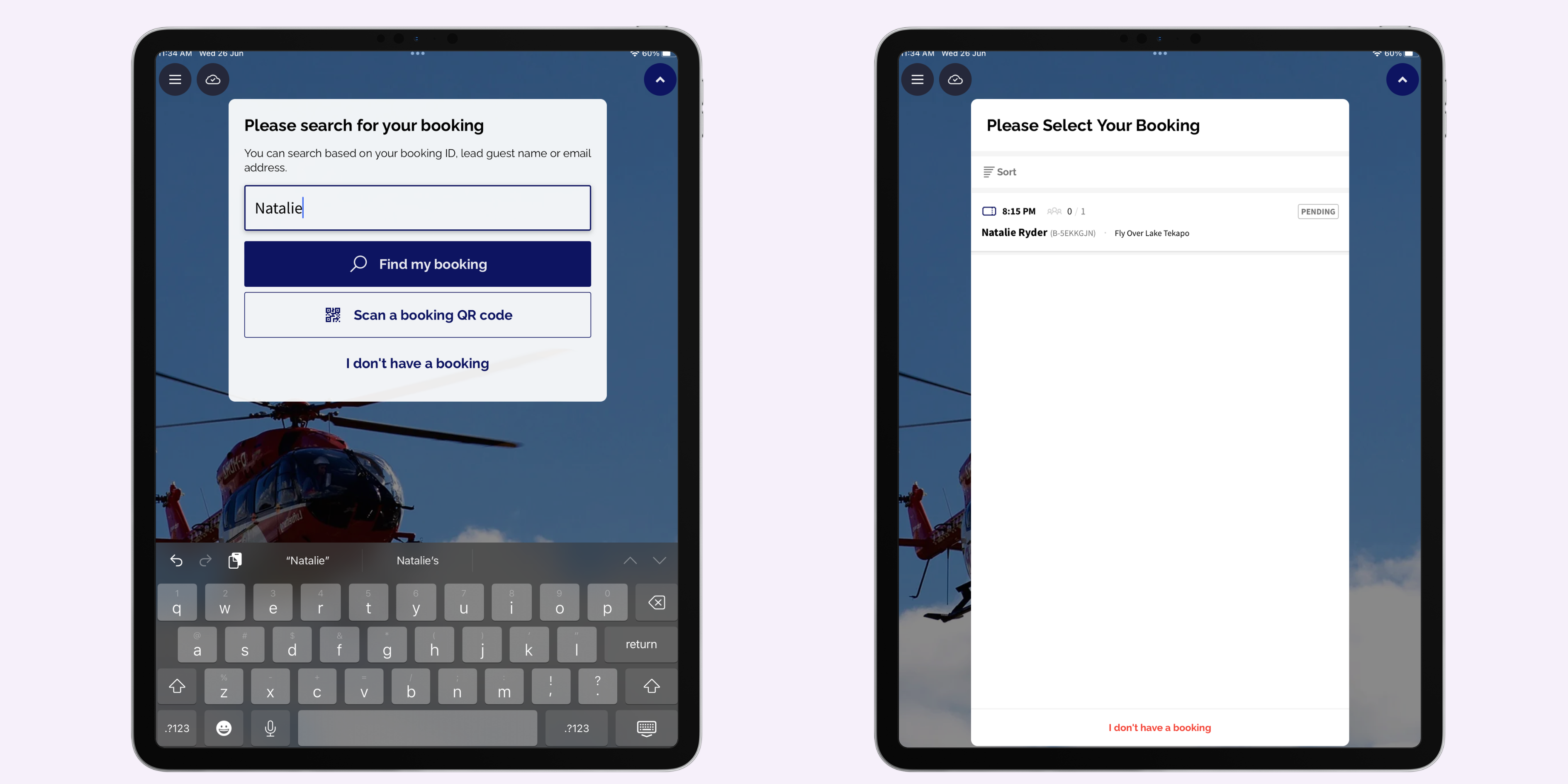 Booking Search