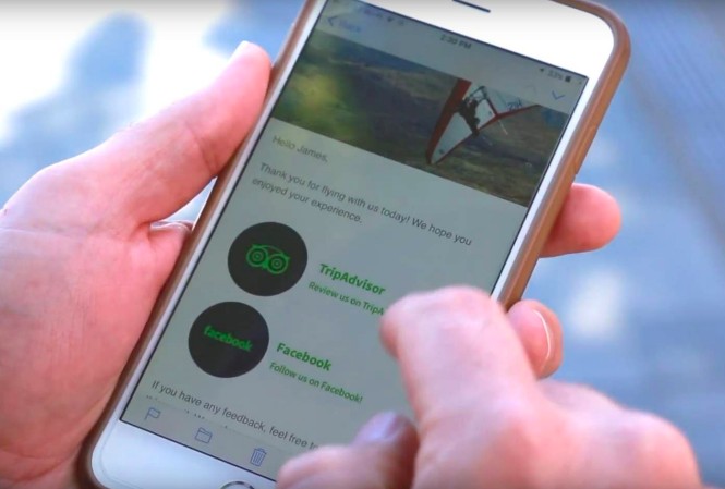 Wherewolf has an automatic emailer built in to all of its plans that emails 100% of your clients.